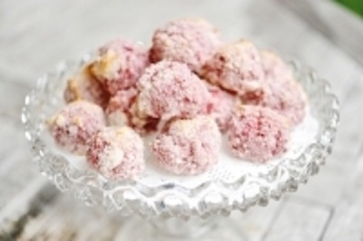 КЛУБНИЧНОЕ ПЕЧЕНЬЕ С КОКОСОМ