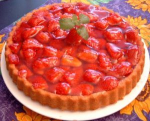 Клубничный пирог с желе