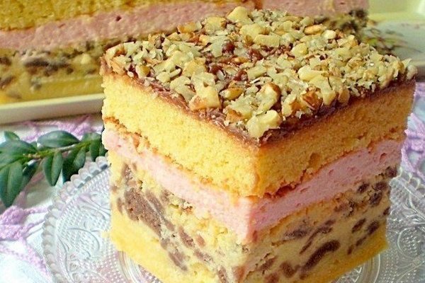 Торт «Секрет монашки» с творожным кремом