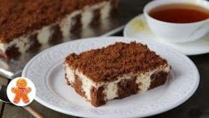 Пирог "Решето" Мягкий и Сливочный (как Тирамису) ✧ Poke Cake (English Subtitles)
