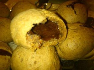 Шоколадное печенье с ирисками