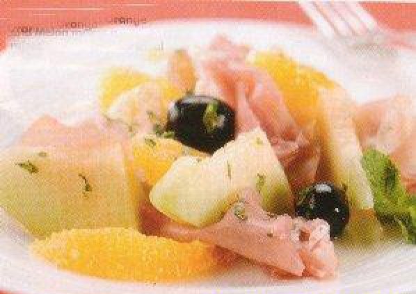 ВЕТЧИНА С АПЕЛЬСИНОМ И ДЫНЕЙ