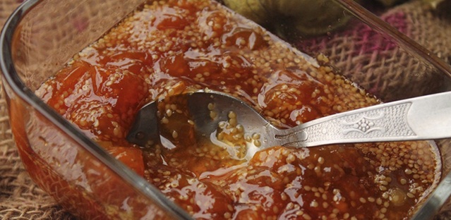 Варенье из овощного физалиса с лимоном, апельсином и имбирем