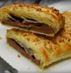 Пирог с шоколадкой