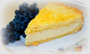 Творожный пирог с песочной крошкой
