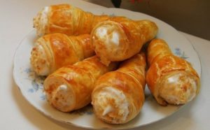 ТРУБОЧКИ С ЗАВАРНЫМ БЕЛКОВЫМ КРЕМОМ