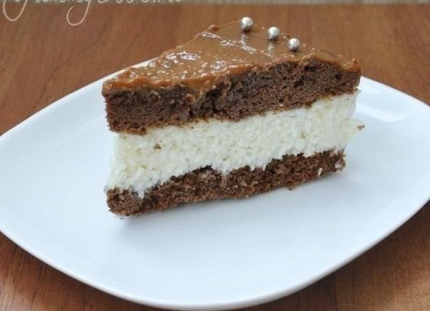 Торт кокосово-шоколадный