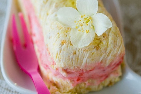 Семифредо с клубникой