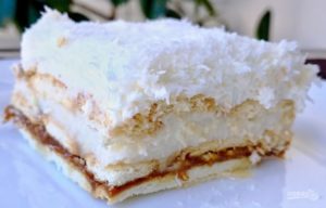 Торт Рафаэлло без выпечки