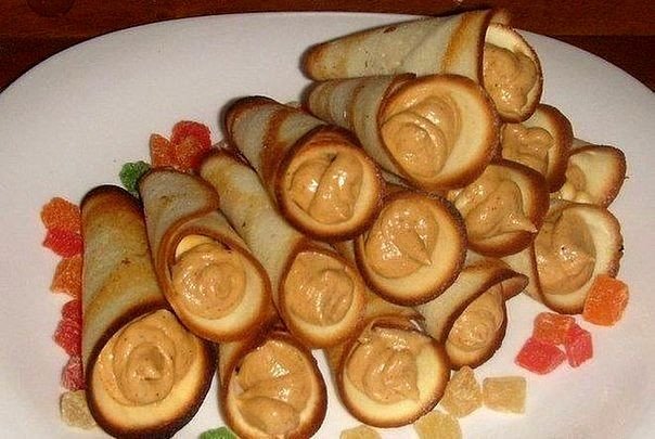 Трубочки с ореховым кремом