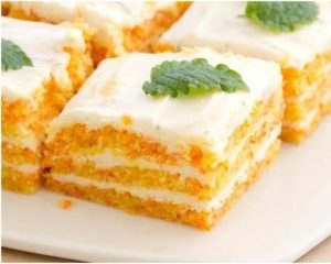Морковно-творожный диетический торт
