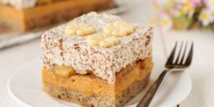 Торт с банановой начинкой
