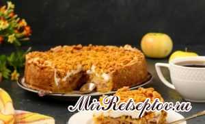 ПОЛЬСКИЙ ЯБЛОЧНЫЙ ПИРОГ С БЕЗЕ И КРОШКОЙ