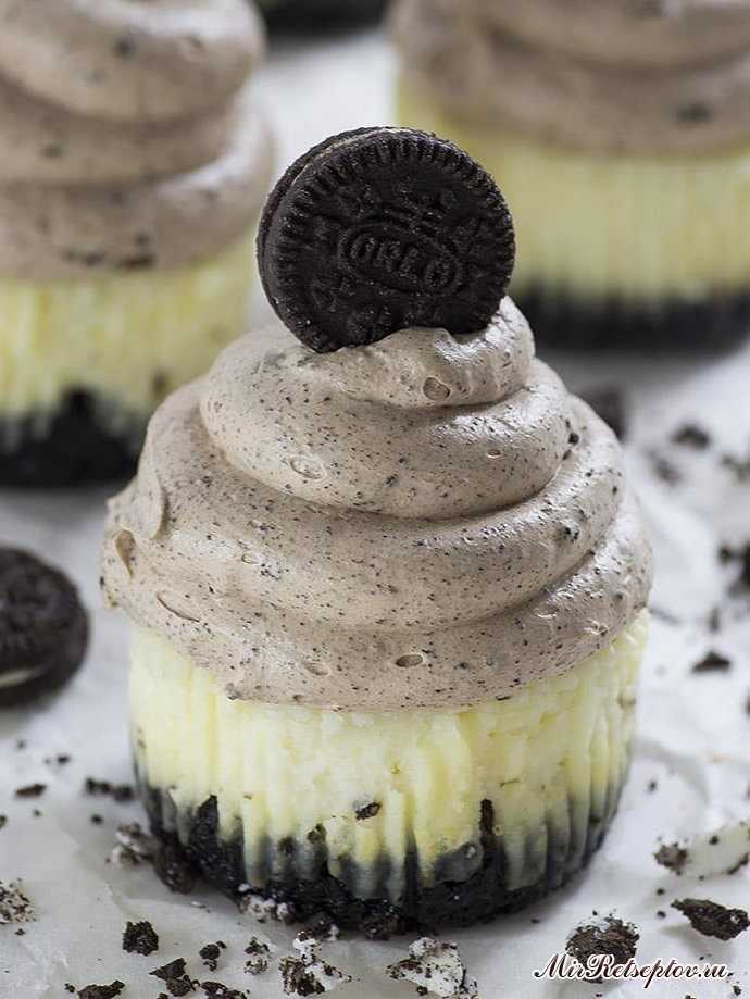 Шоколадные мини Oreo чизкейки с муссом