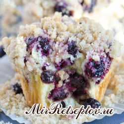 Черничные маффины с крошкой Streusel