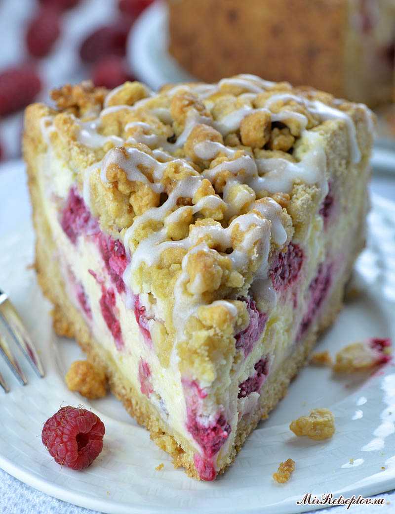 Малиновый Чизкейк Crumb Cake