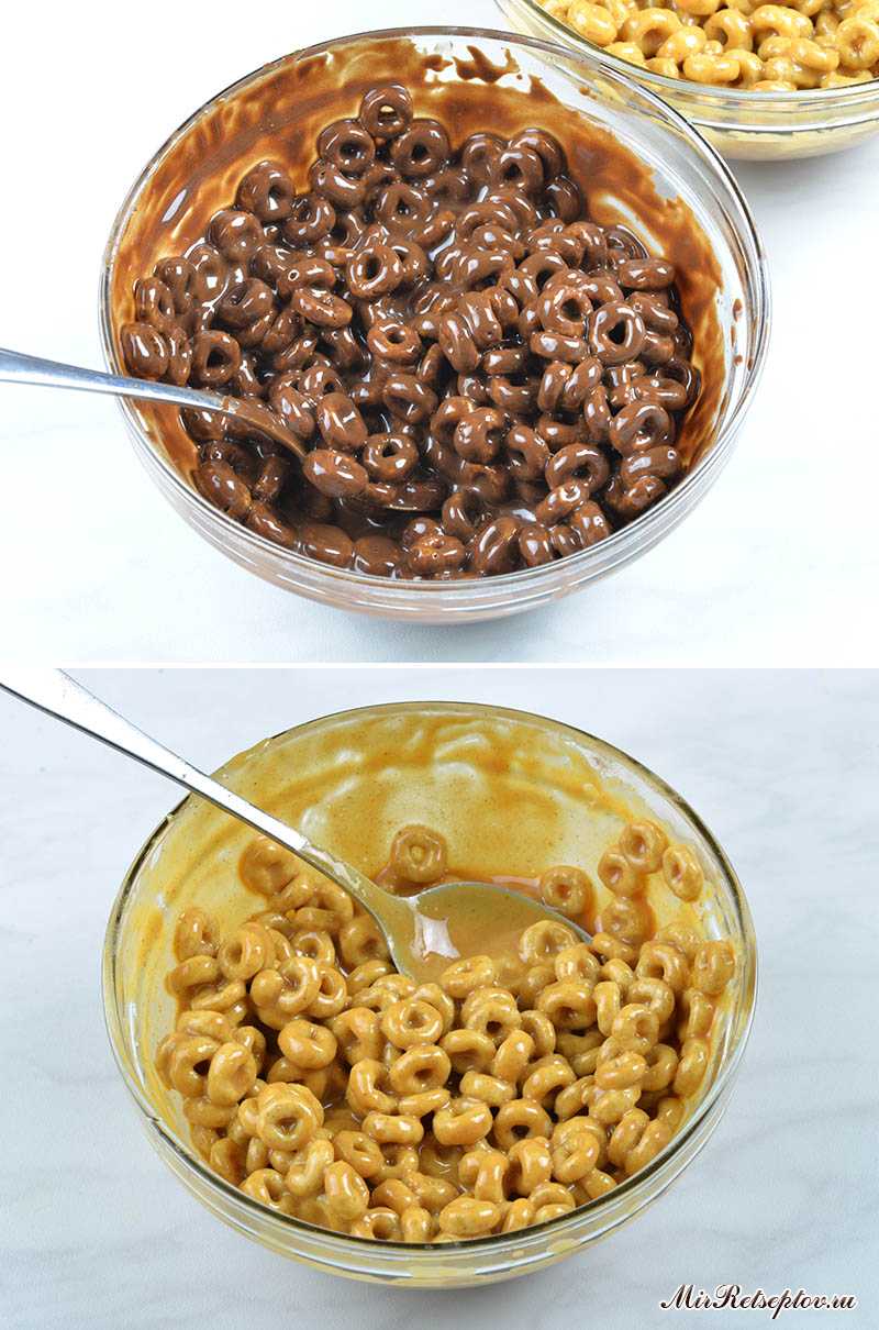 Чашки Cheerios с арахисовым маслом