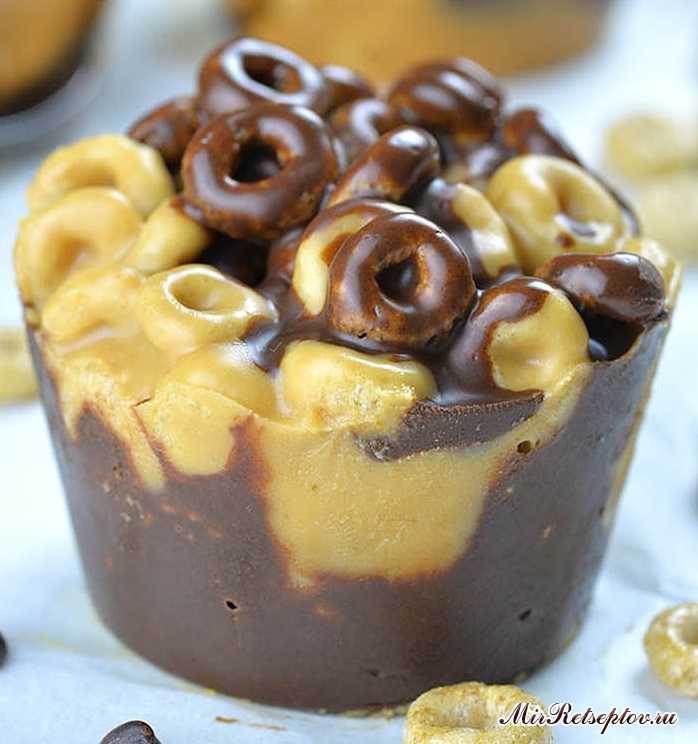 Шоколадные чашки Cheerios арахисового масла