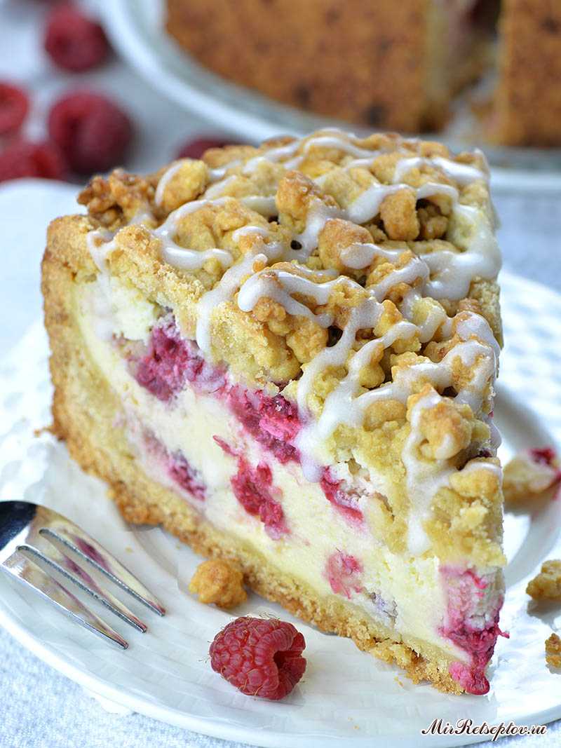 Малиновый чизкейк Crumb Cake